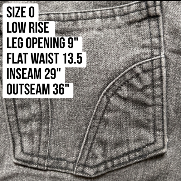 Zara TRF Slate Grey Low Rise Flared Jeans. Raised Stripes. Authentic Y2K, 0 - Picture 4 of 15